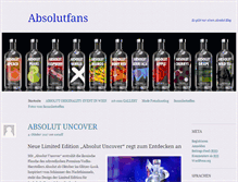 Tablet Screenshot of absolutfans.at